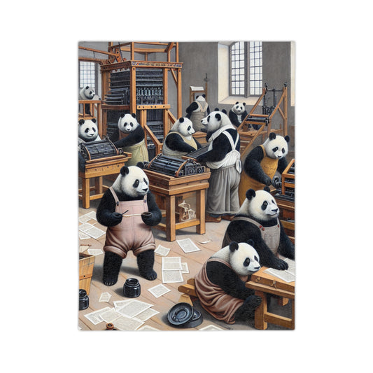 Printing Pandamonium Velveteen Microfiber Blanket