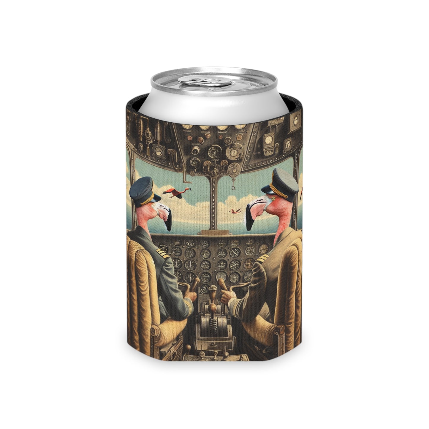Flamingo Flight Deck Can Cooler