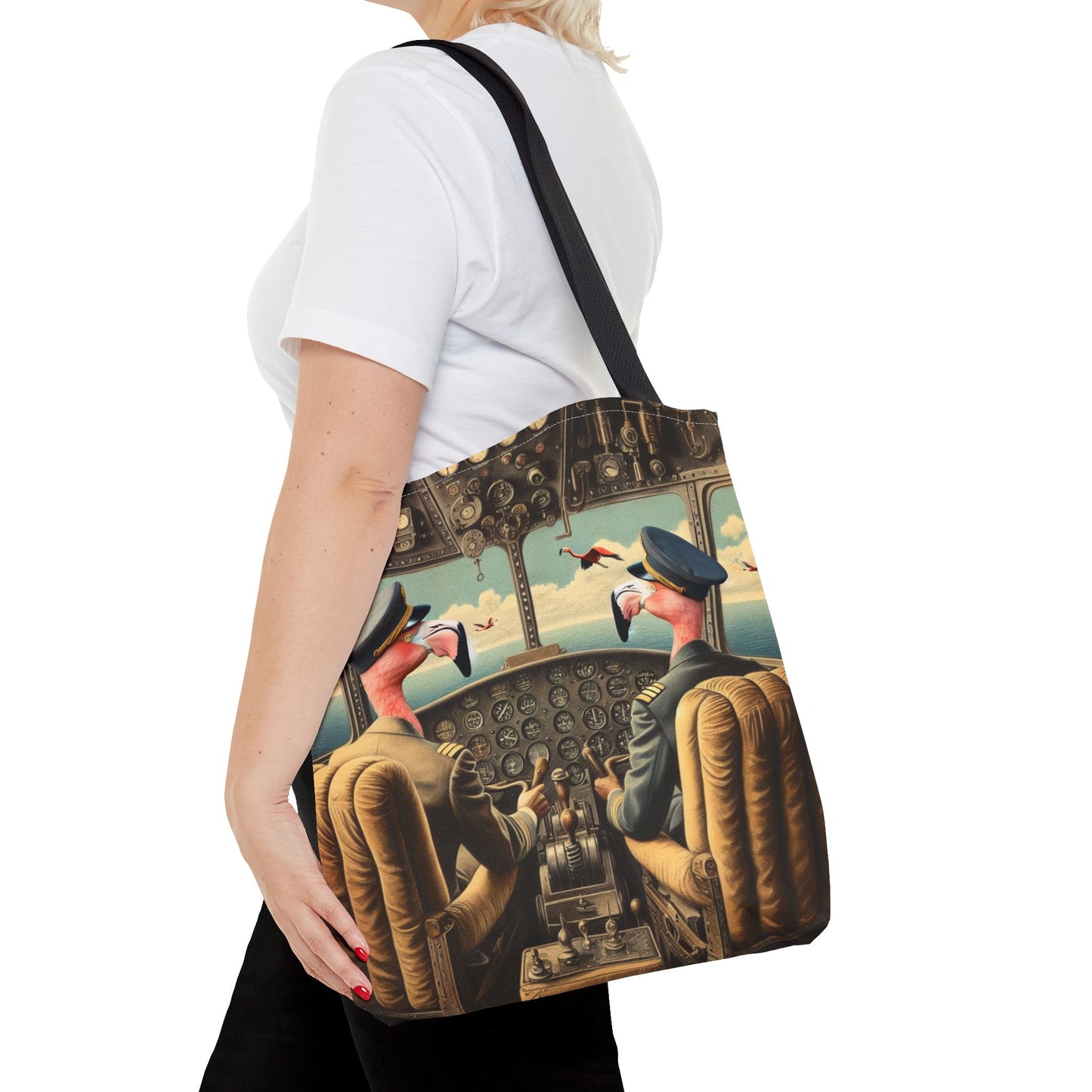 Flamingo Flight Deck Tote Bag