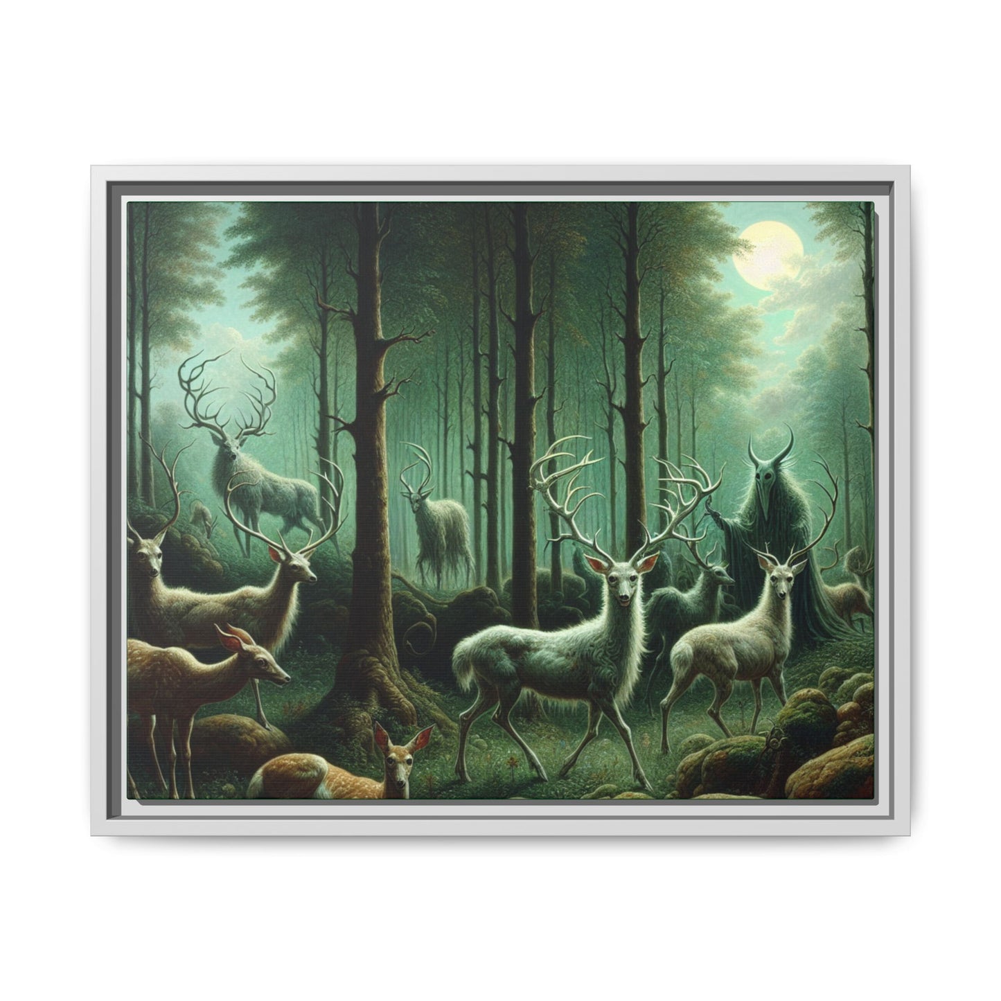 Wendigo Shepherd Canvas, Framed (Multi-color)
