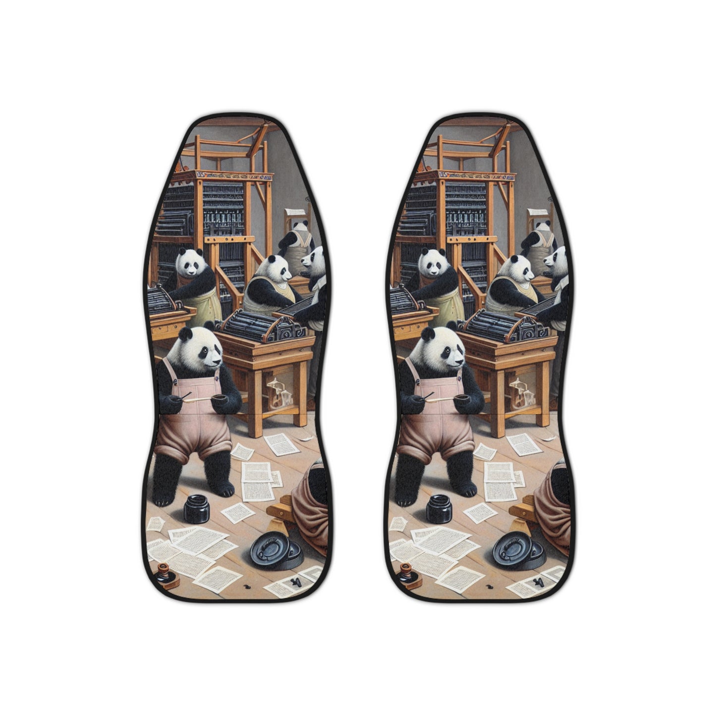 Printing Pandamonium Car Seat Covers