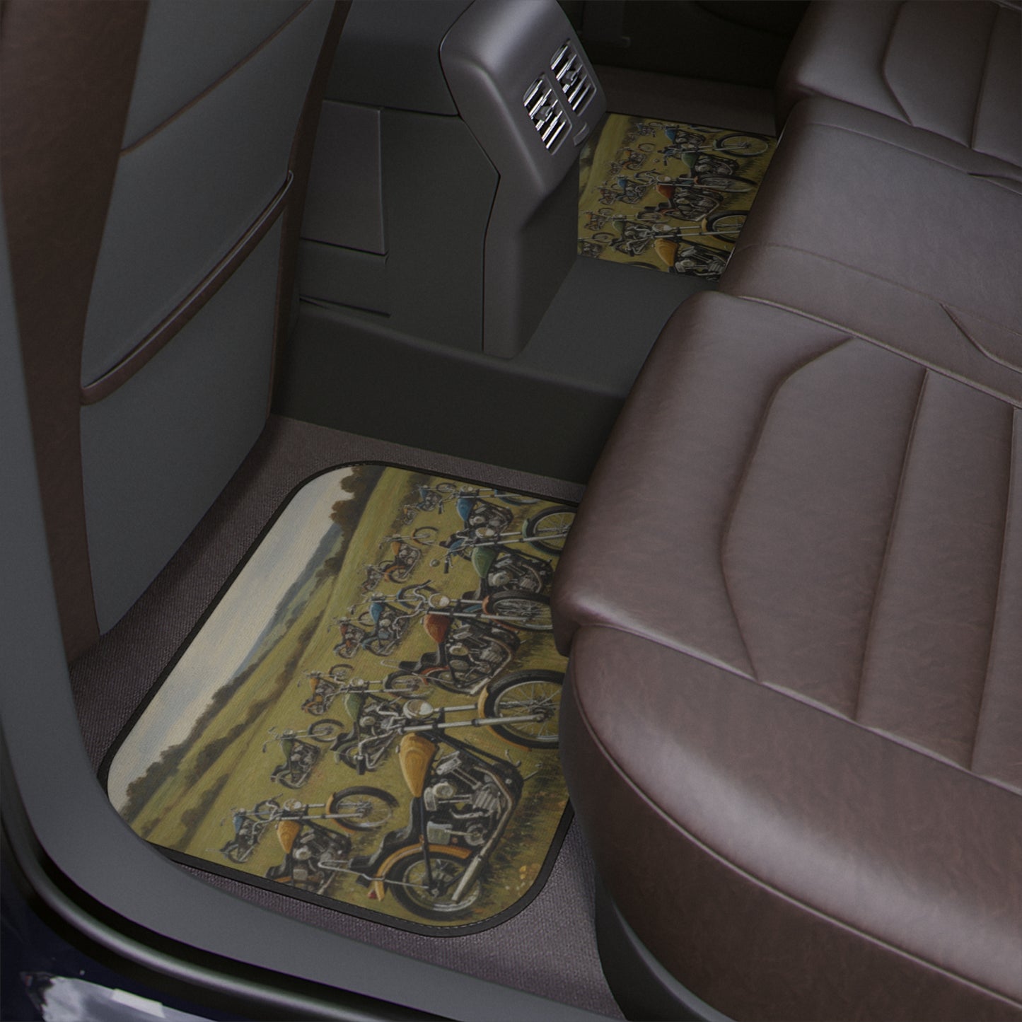 Wild Motorcycles Car Floor Mat