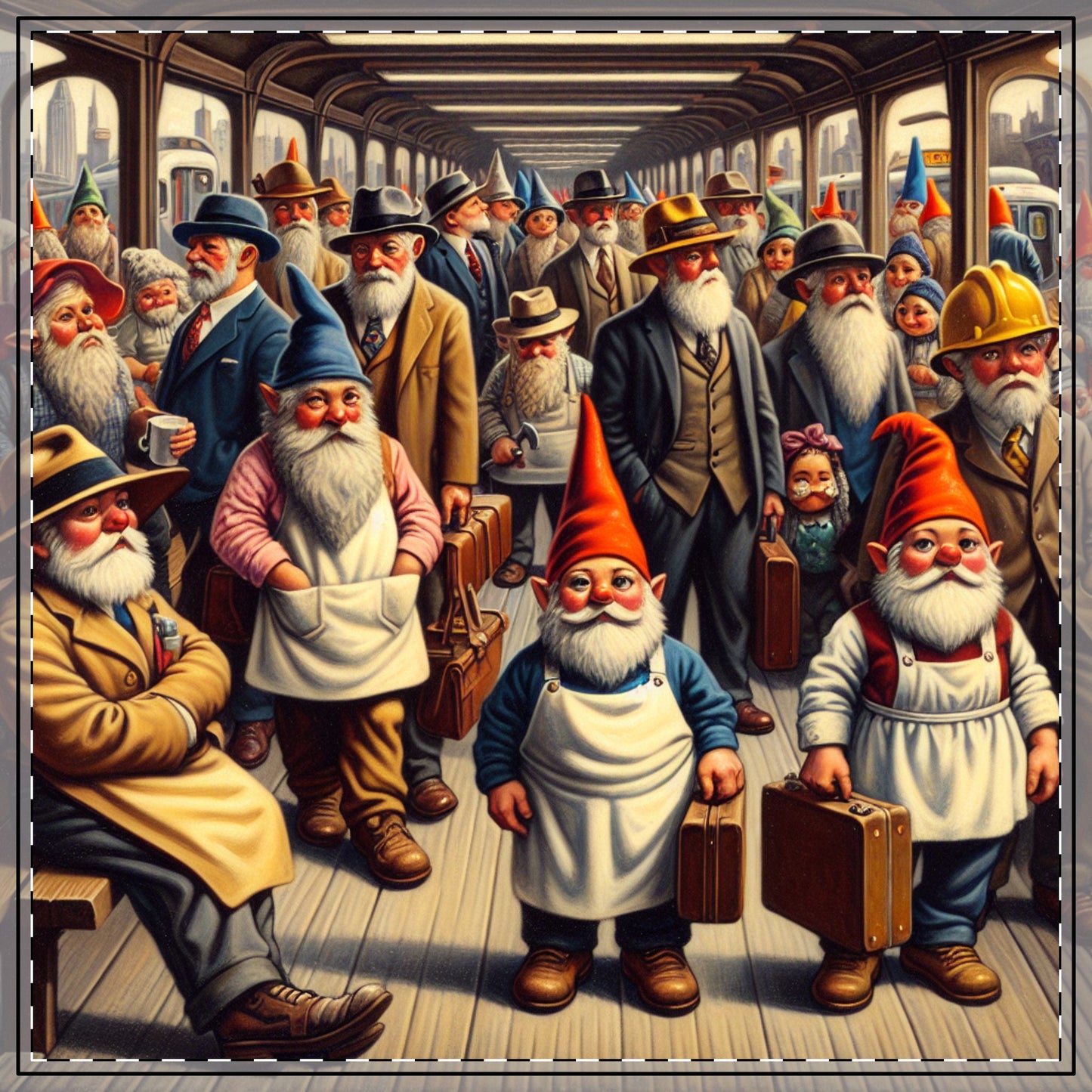 The Gnome-mute Home Tablecloth