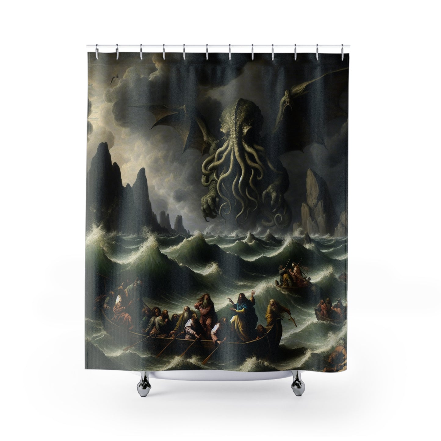 Cthulhu in the Storm Shower Curtain