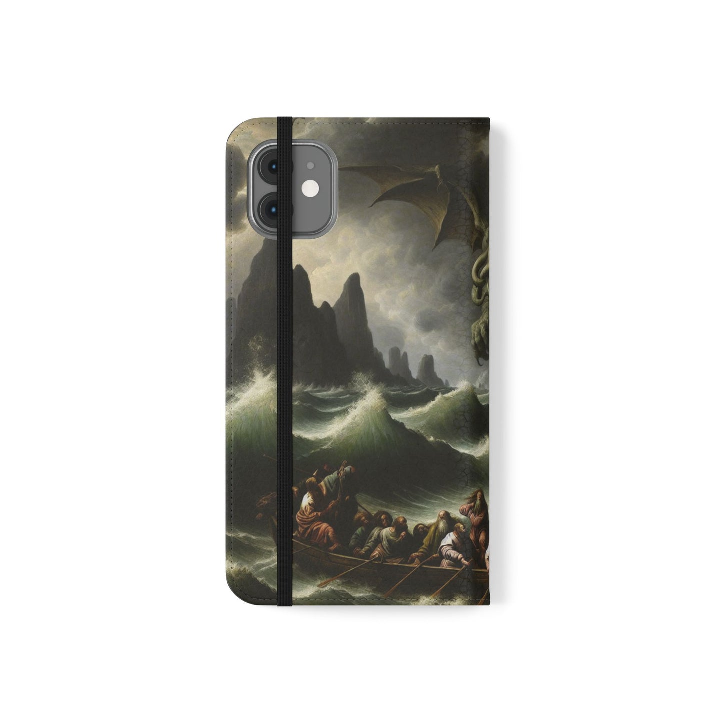 Cthulhu in the Storm Flip Cases for iPhones
