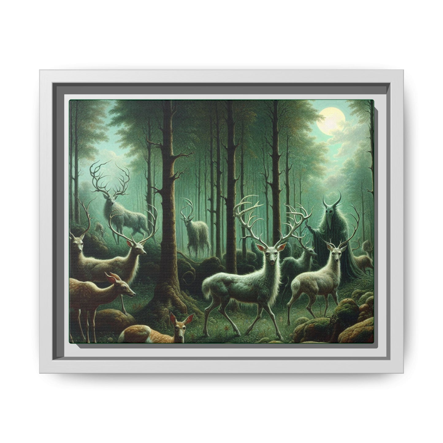 Wendigo Shepherd Canvas, Framed (Multi-color)