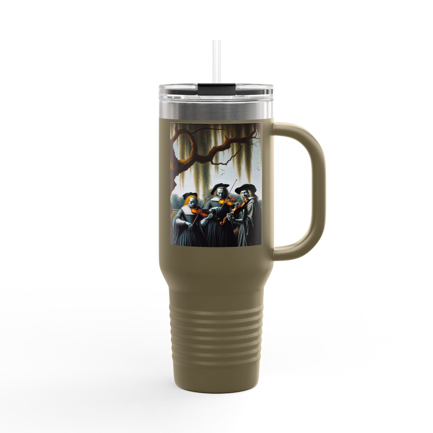 Vermeer's Vampire Violinists Insulated Travel Mug, 40oz