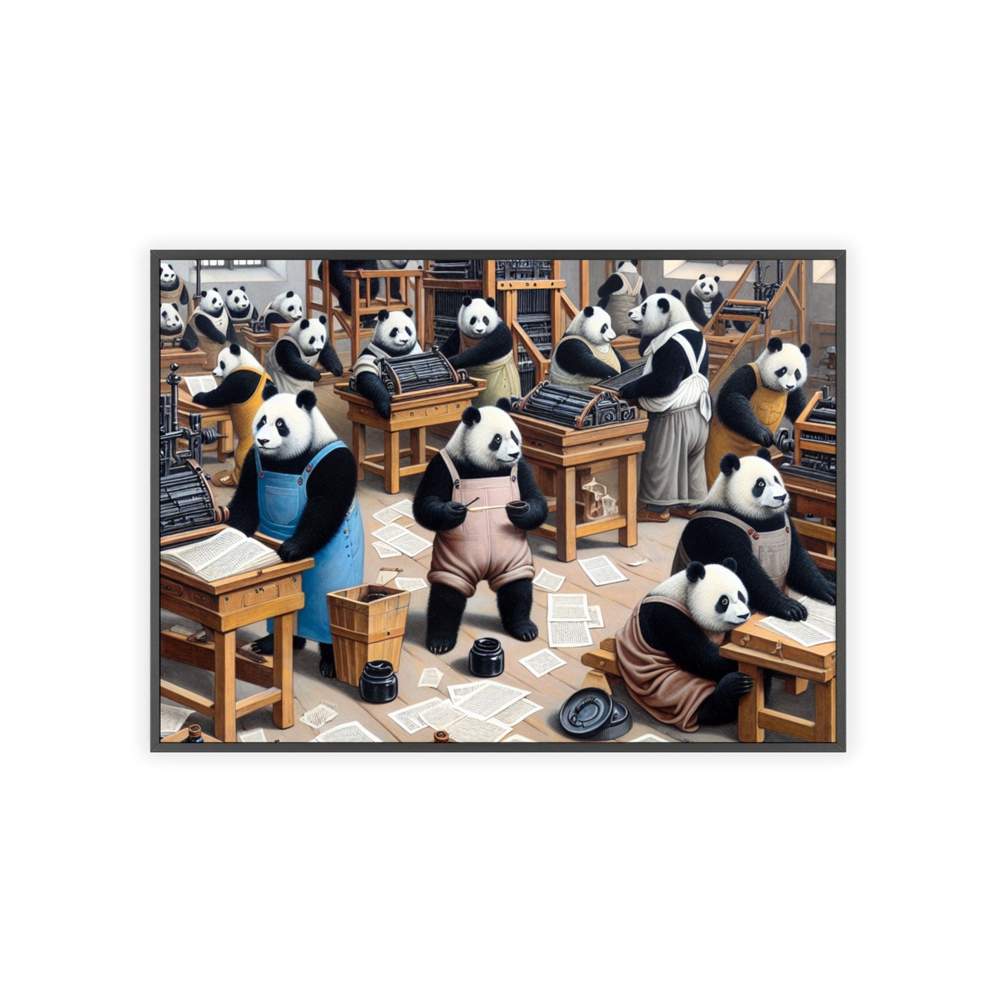 Framed Printing Pandamonium Poster