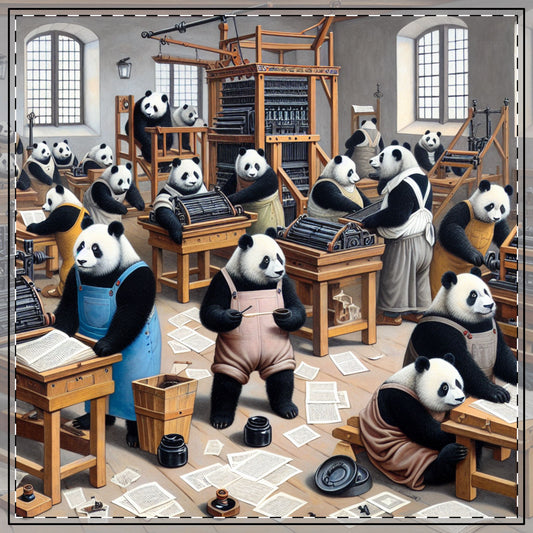 Printing Pandamonium Tablecloth