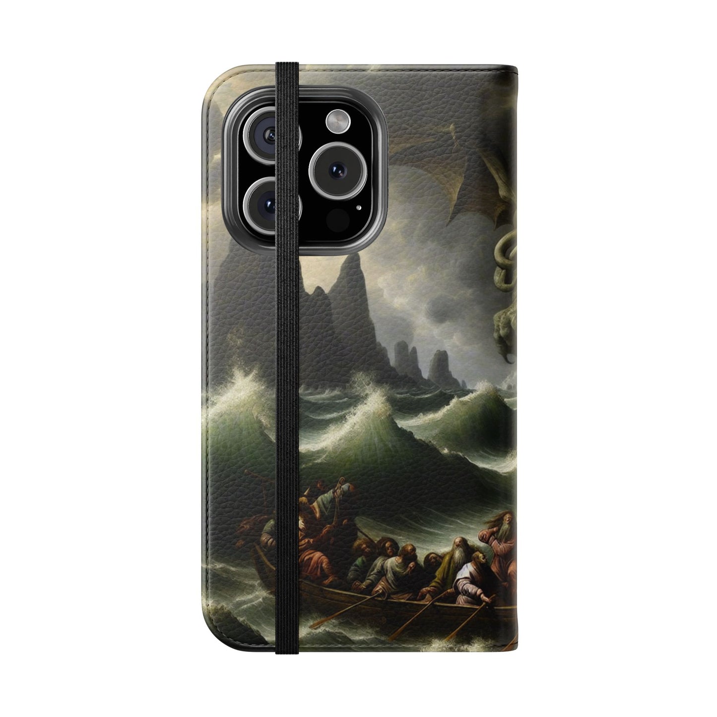 Cthulhu in the Storm Flip Cases for iPhones