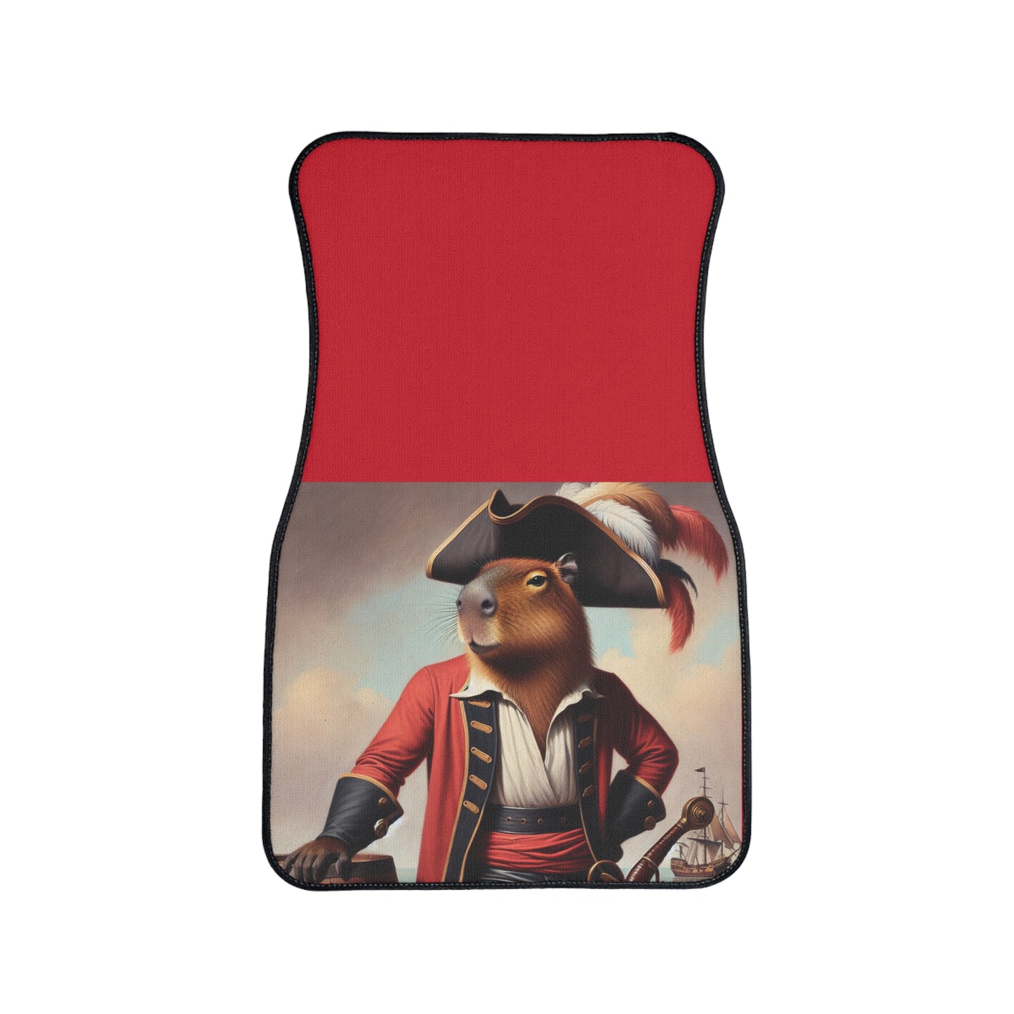 Captain Capybara Car Floor Mat