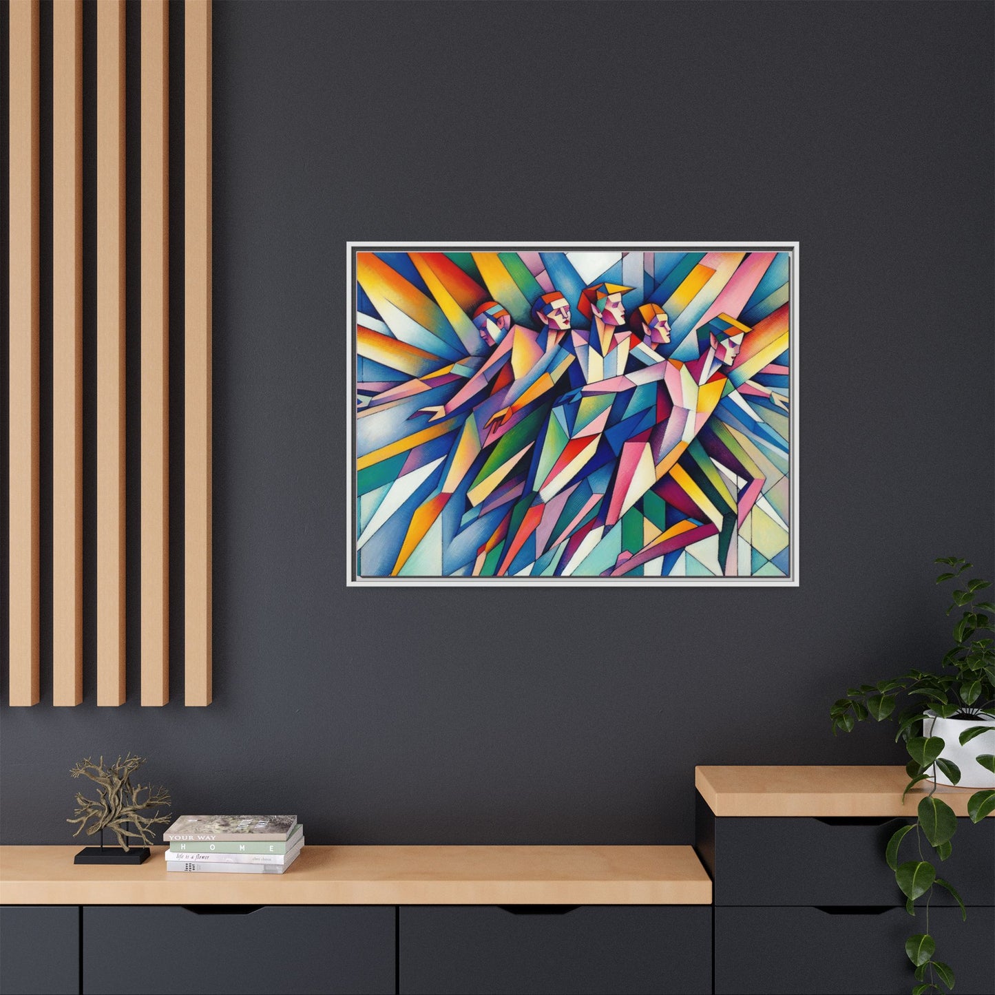 Picasso's Pixies Canvas, Framed (Multi-color)