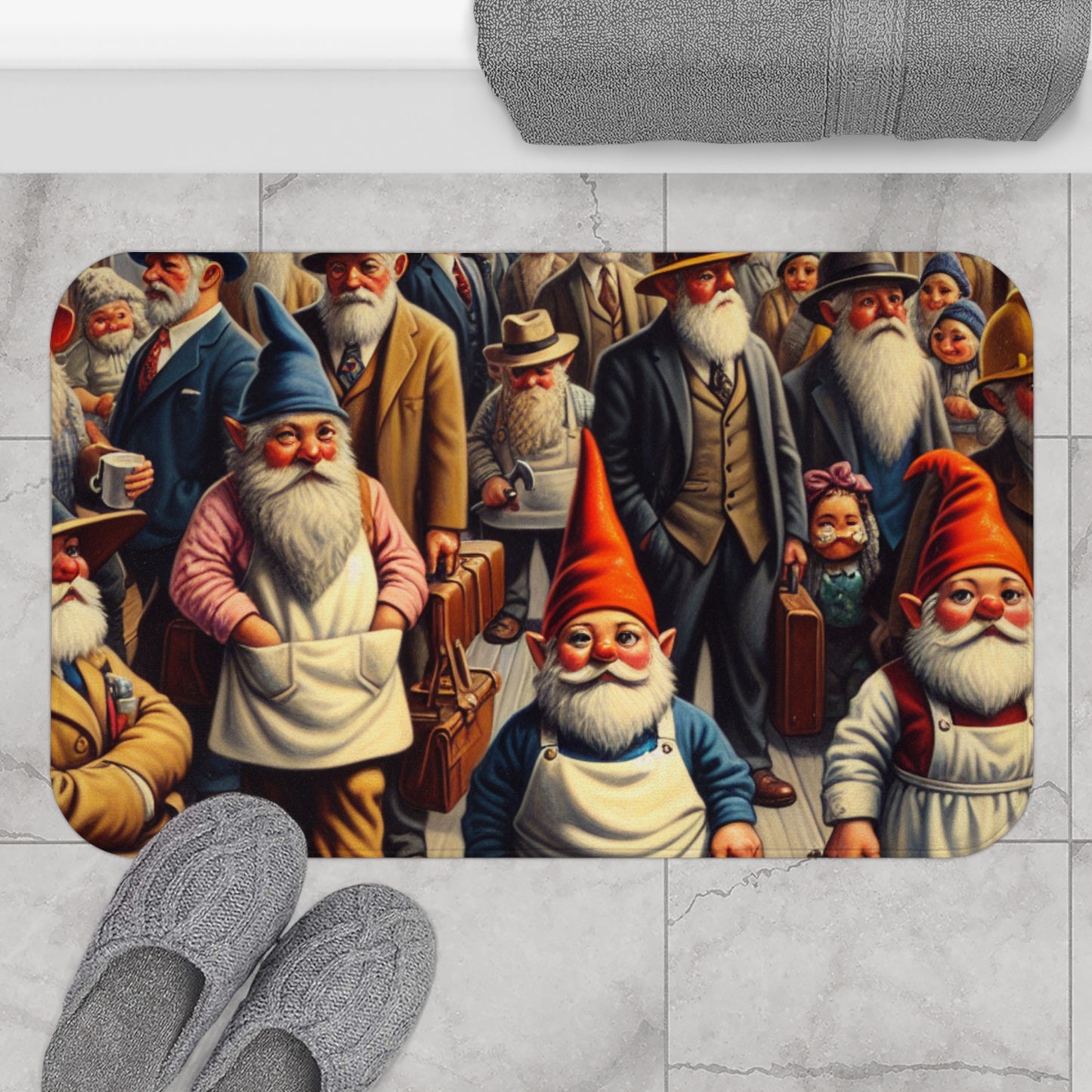 The Gnome-mute Home Bath Mat