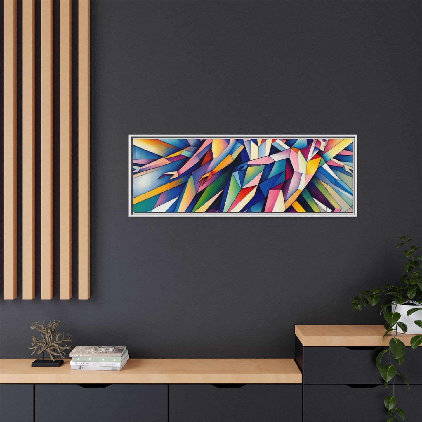 Picasso's Pixies Canvas, Framed (Multi-color)