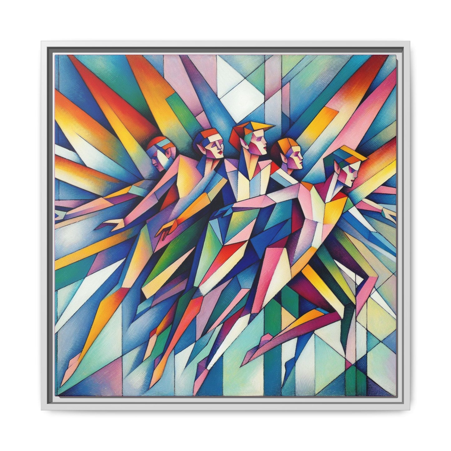 Picasso's Pixies Canvas, Framed (Multi-color)