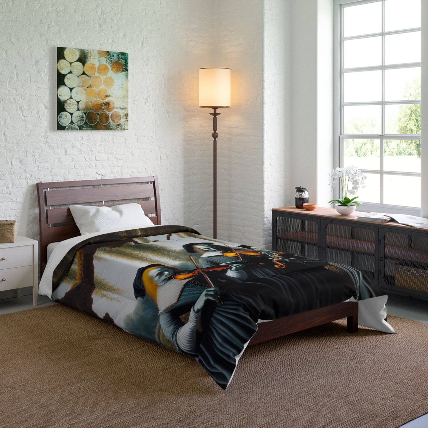 Vermeer's Vampire Violinists Comforter