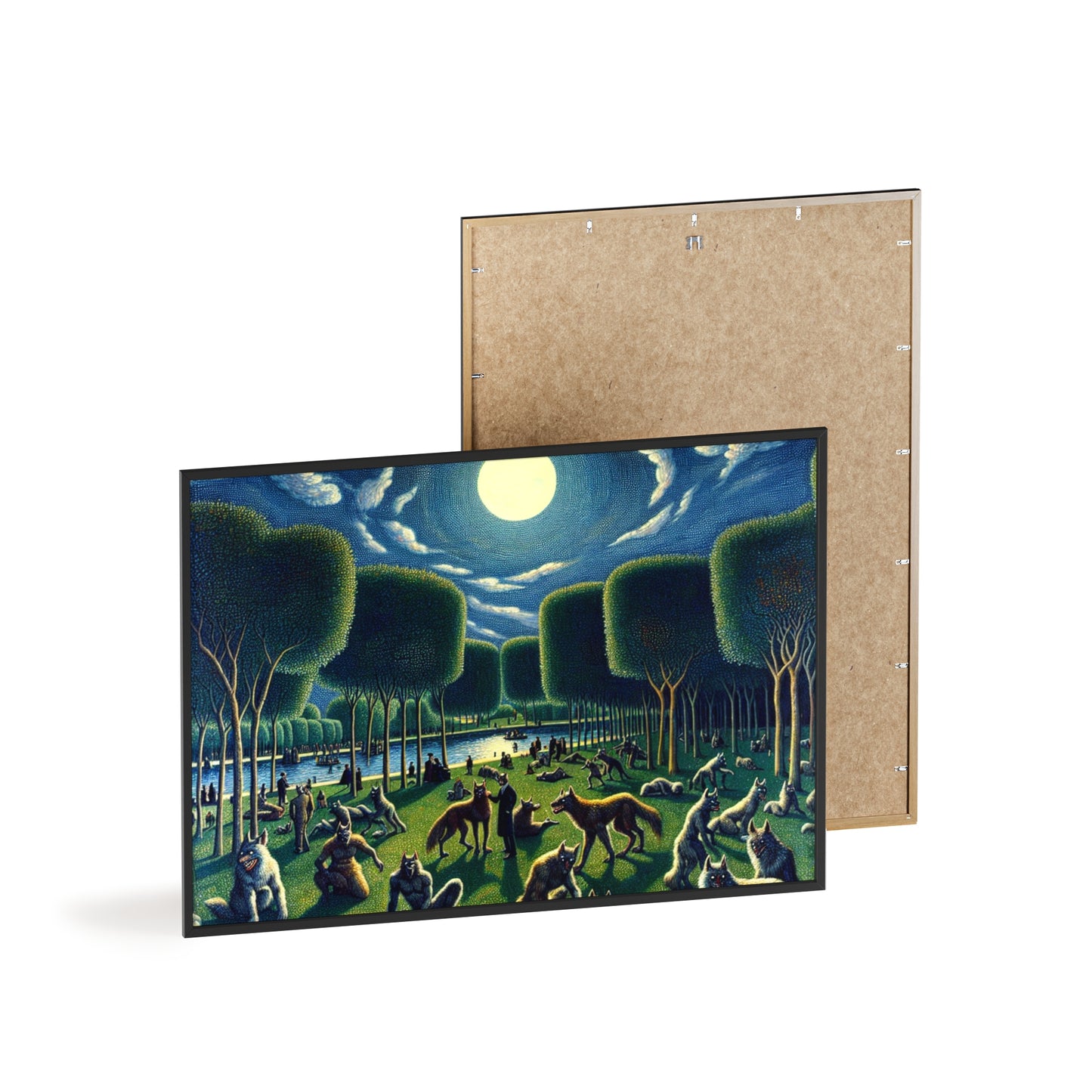 Framed Werewolves at the Waterfront Poster