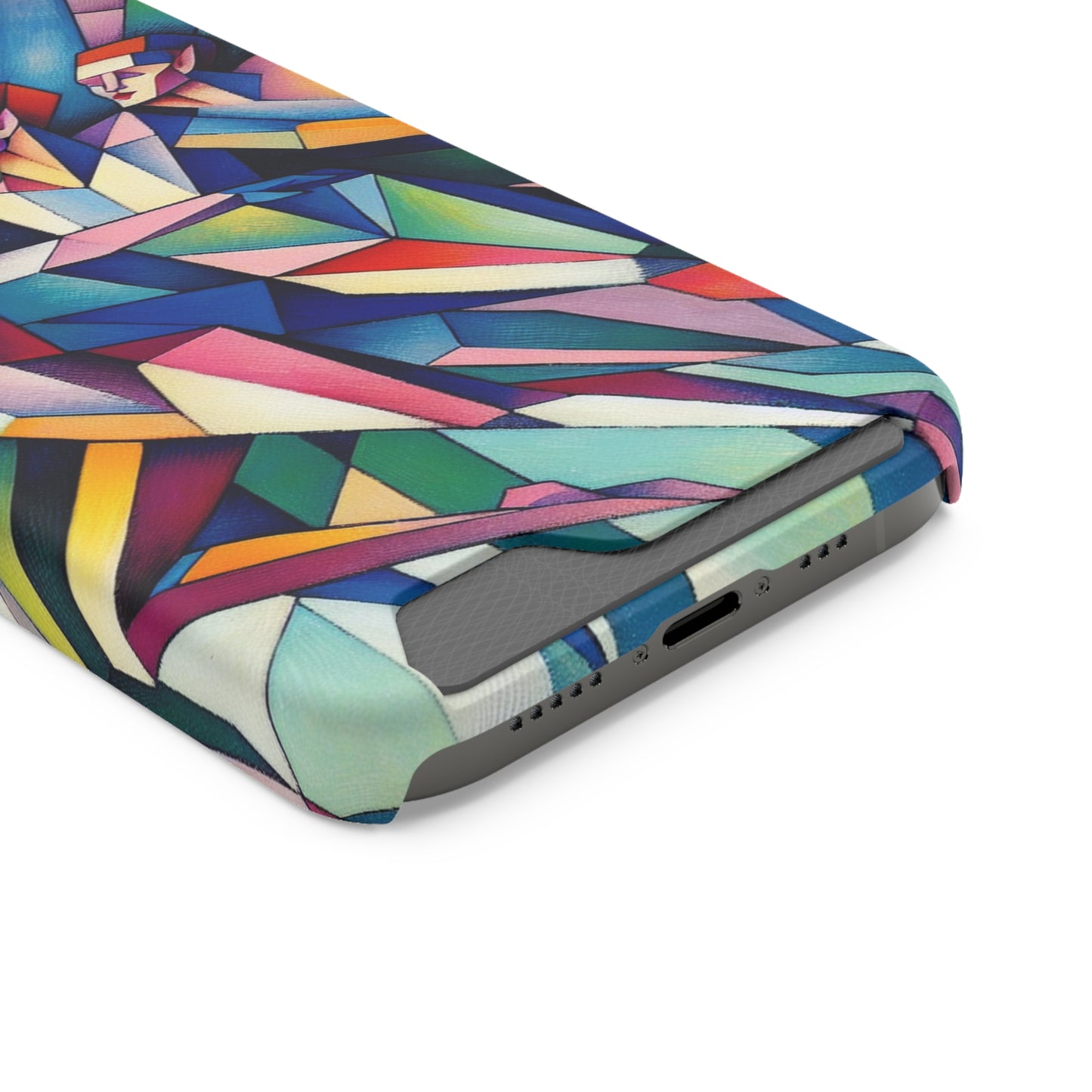 Picasso's Pixies Phone Case with Card Holder - IPHONE