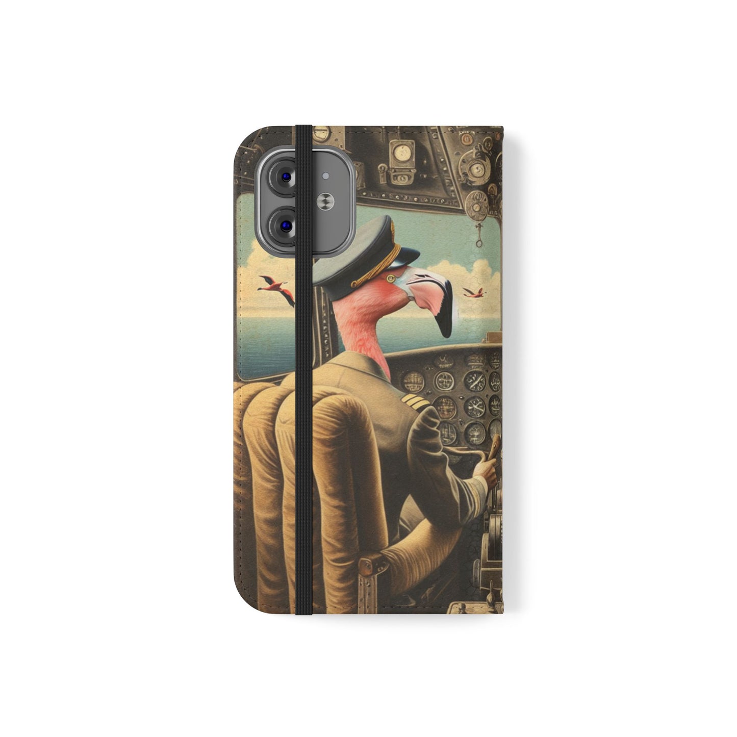 Flamingo Flight Deck Flip Case - iPhone/Galaxy