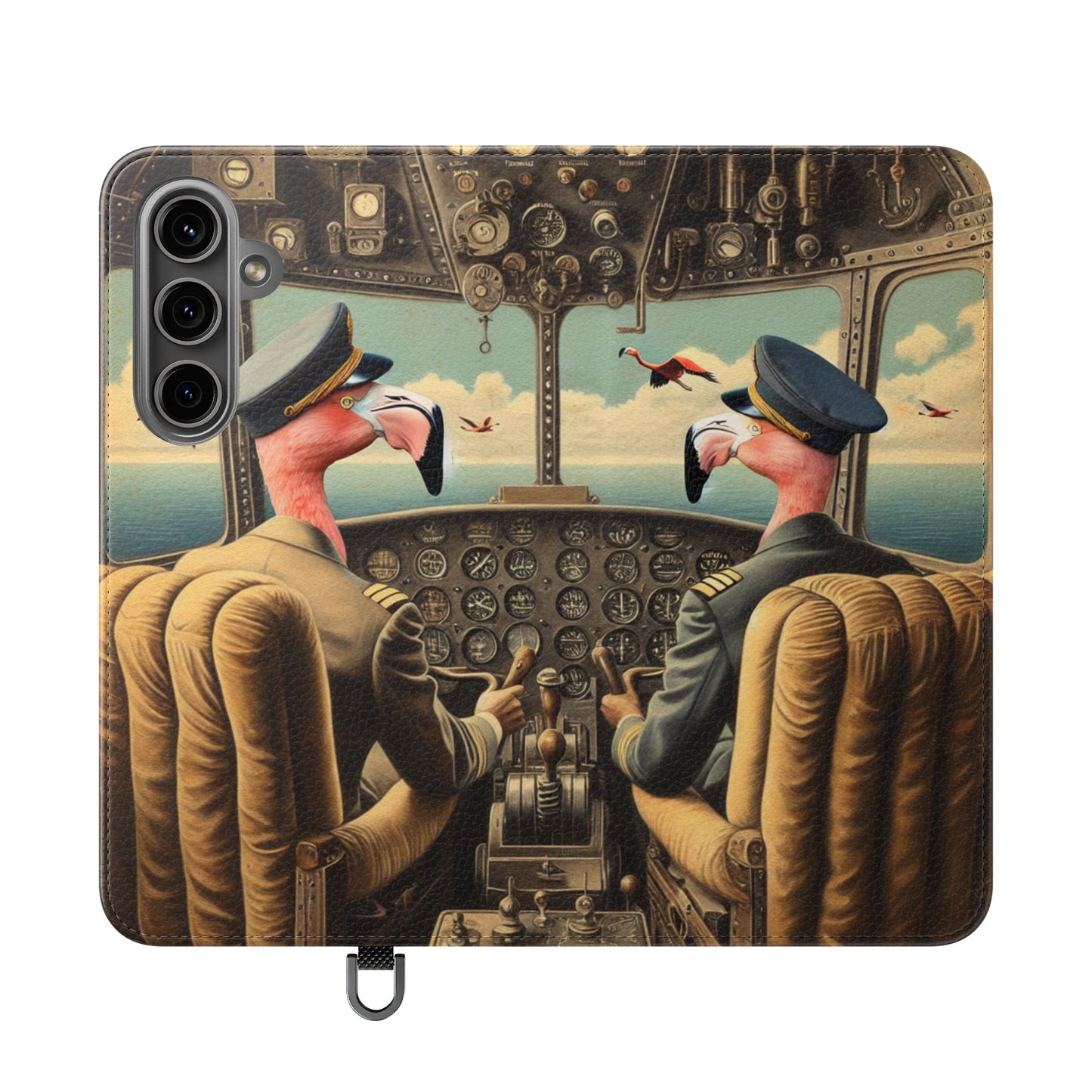 Flamingo Flight Deck Flip Case - iPhone/Galaxy