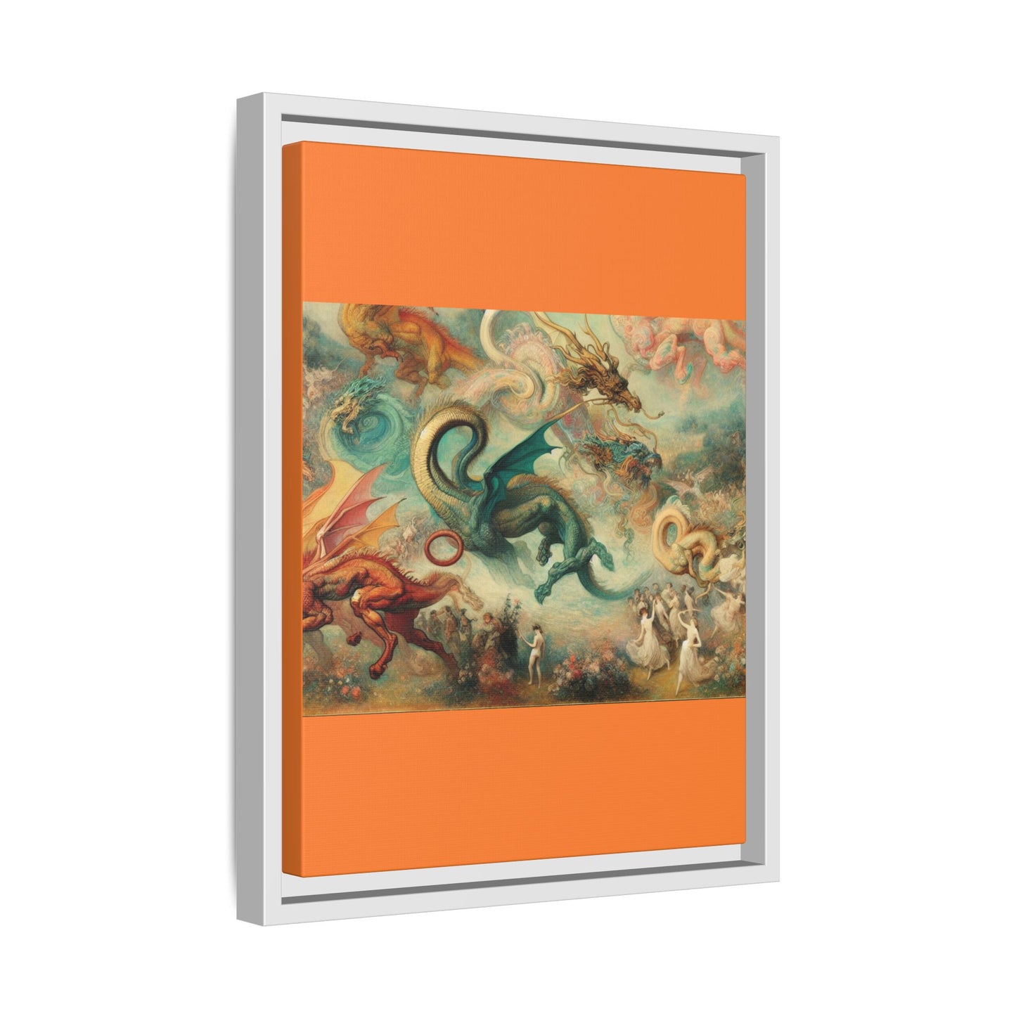 Degas Dreams of Dragons Canvas, Framed (Multi-color)