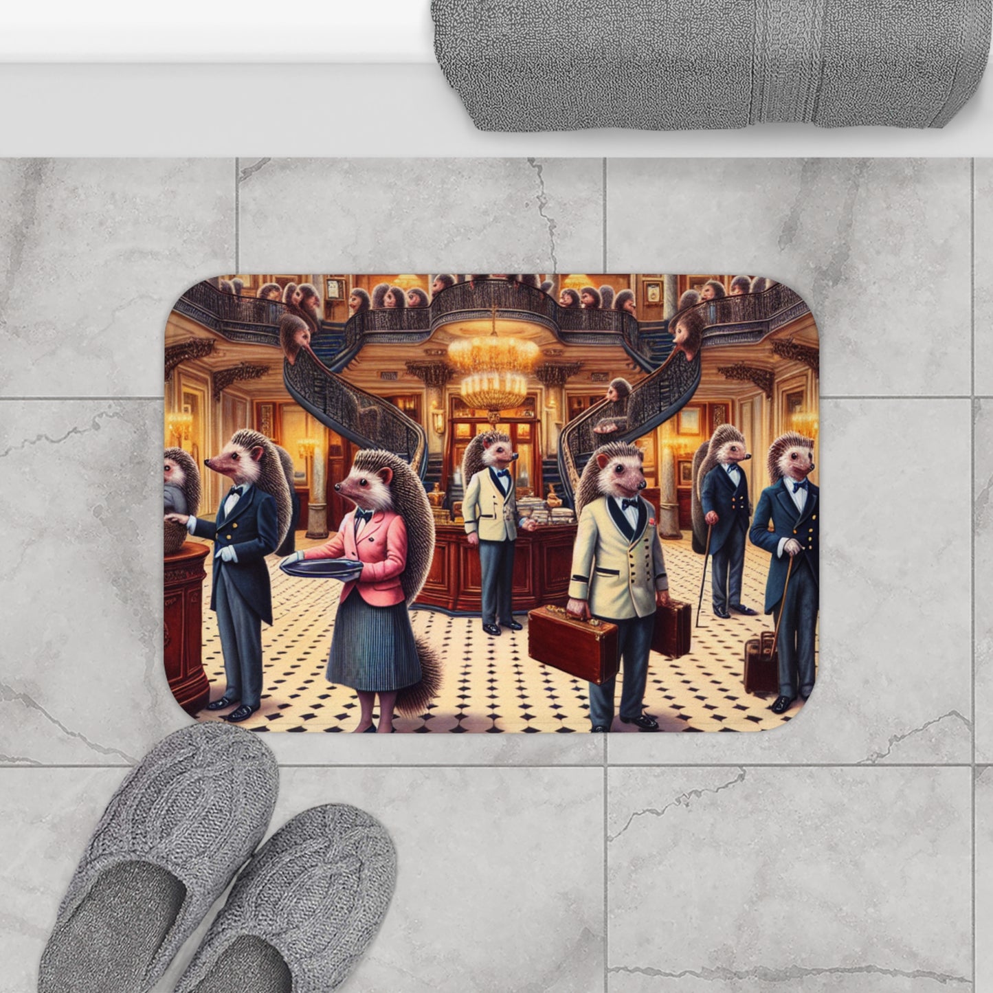 Hedgehog Hotel Bath Mat