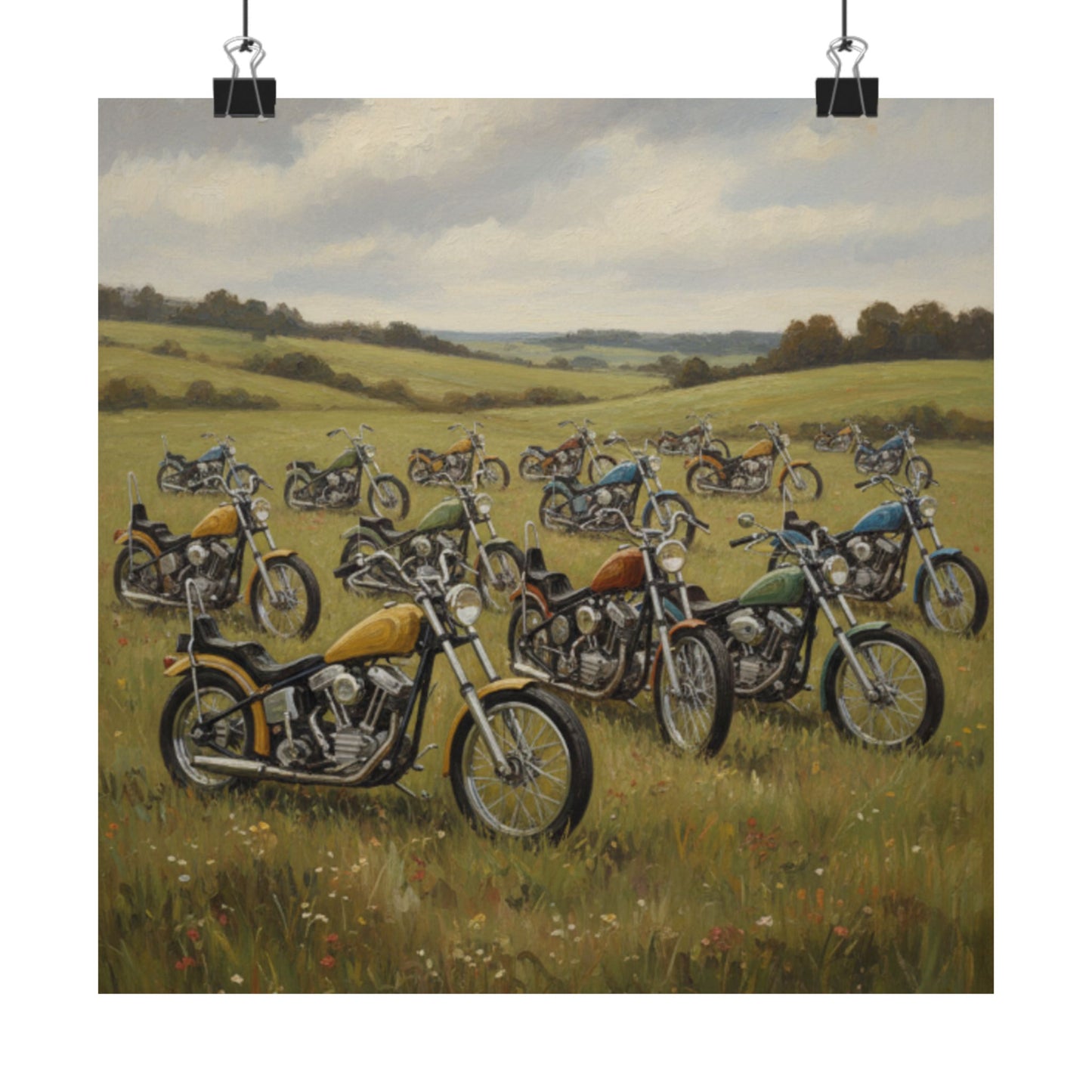 Wild Motorcycles Poster