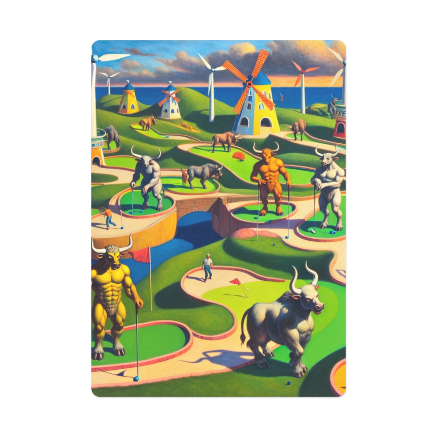 Mini-taur Golf Poker/Playing Cards