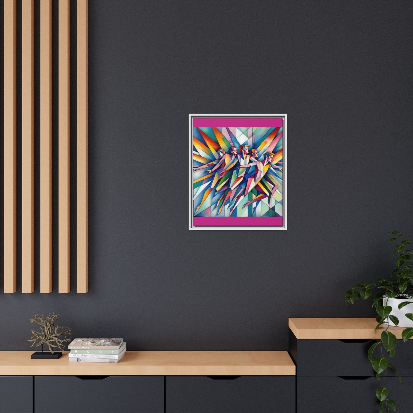 Picasso's Pixies Canvas, Framed (Multi-color)