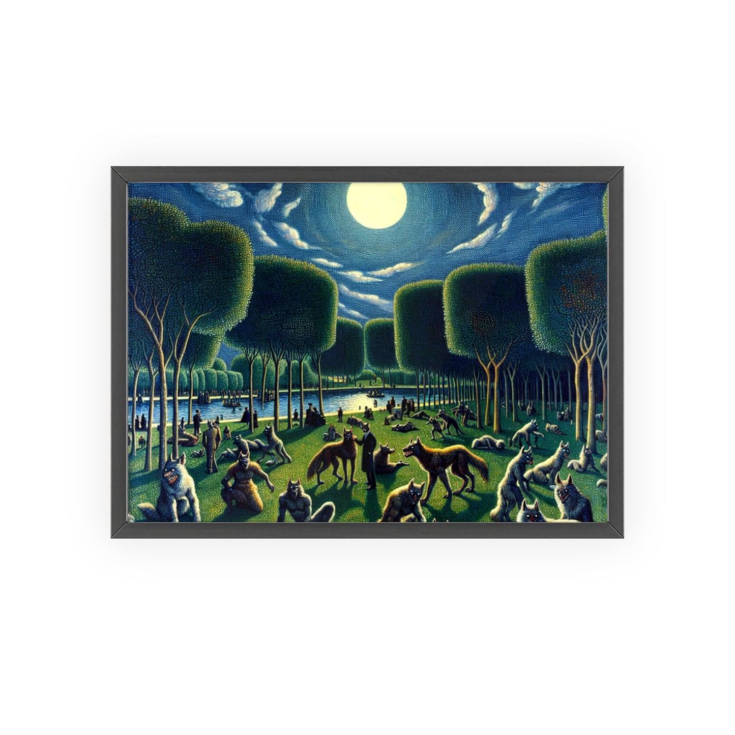 Framed Werewolves at the Waterfront Poster