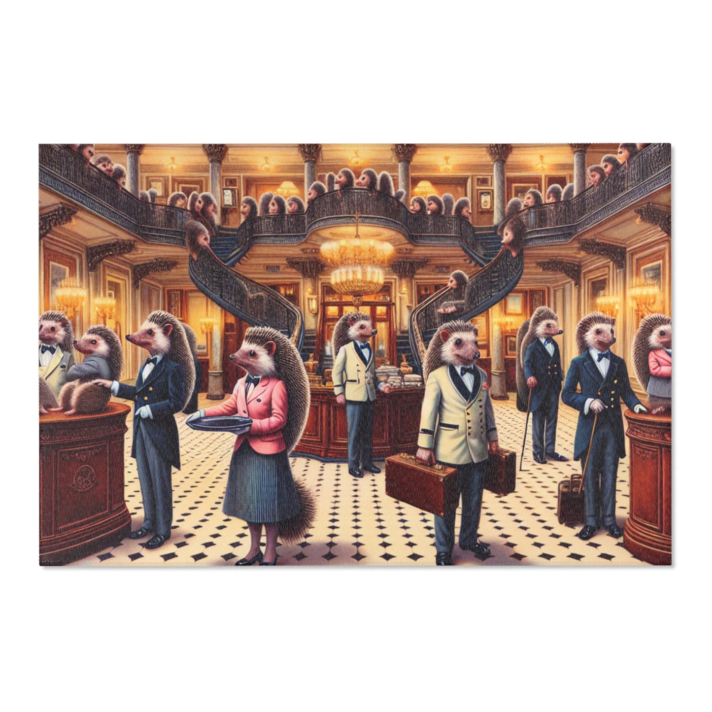 Hedgehog Hotel Area Rug - HORIZONTAL