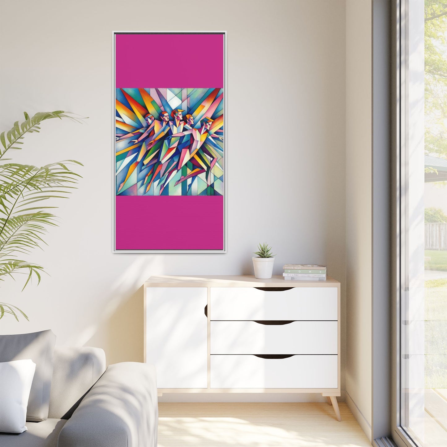 Picasso's Pixies Canvas, Framed (Multi-color)