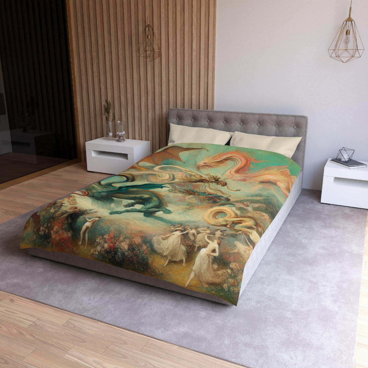 Degas Dreams of Dragons Microfiber Duvet Cover
