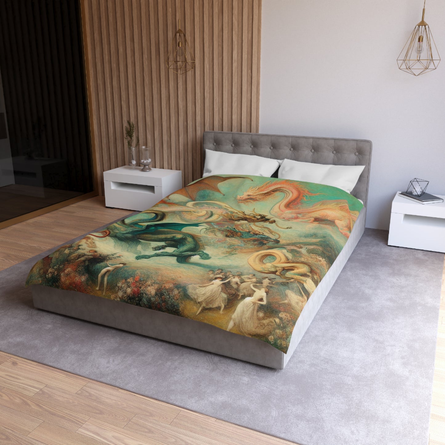 Degas Dreams of Dragons Microfiber Duvet Cover