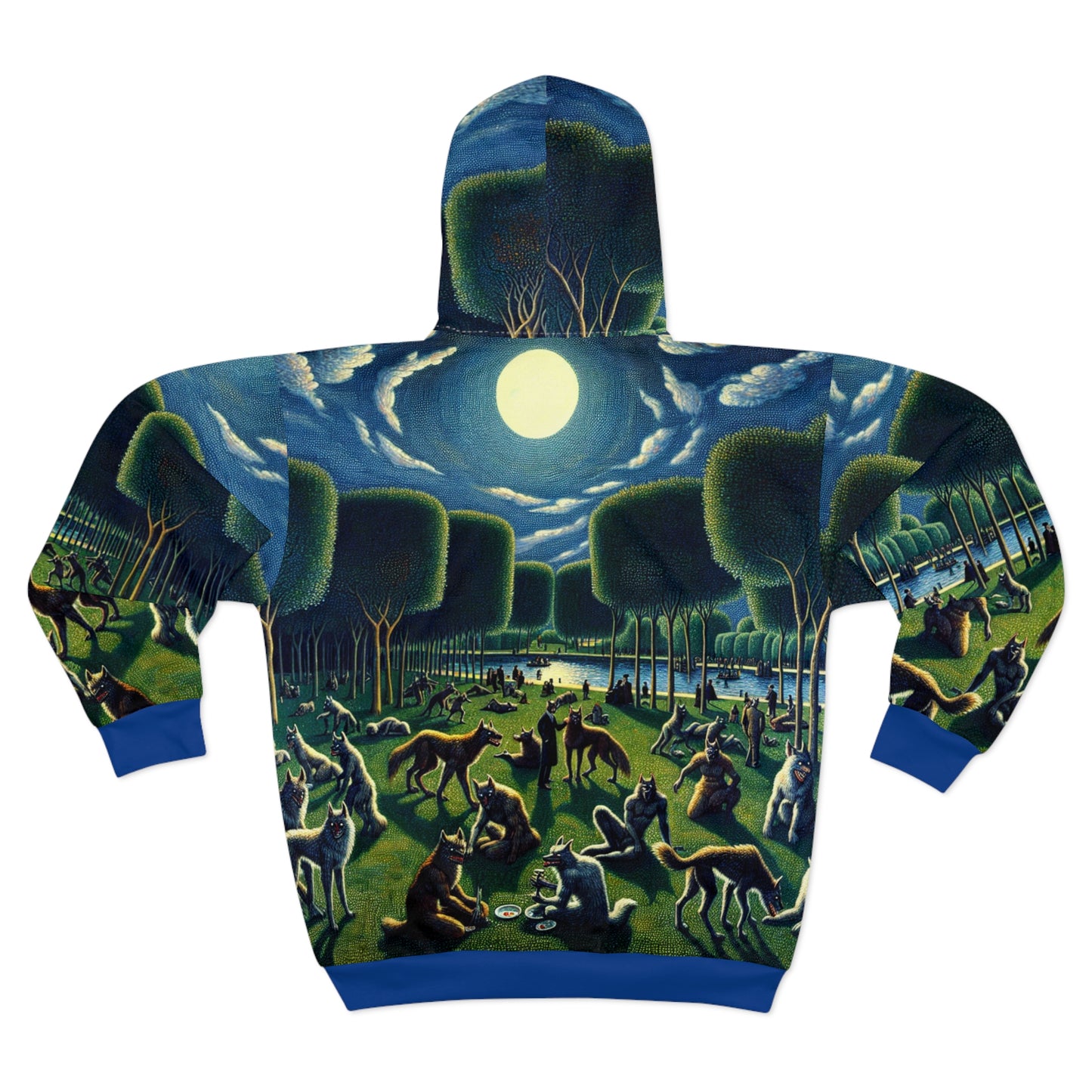 Werewolves at the Waterfront All Over Print Zip Hoodie