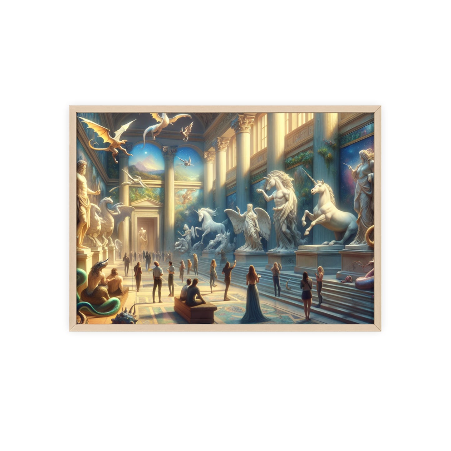 Framed Atlantis Atrium Poster