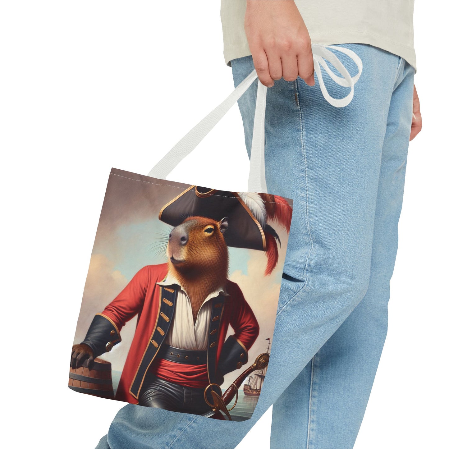 Captain Capybara Tote Bag