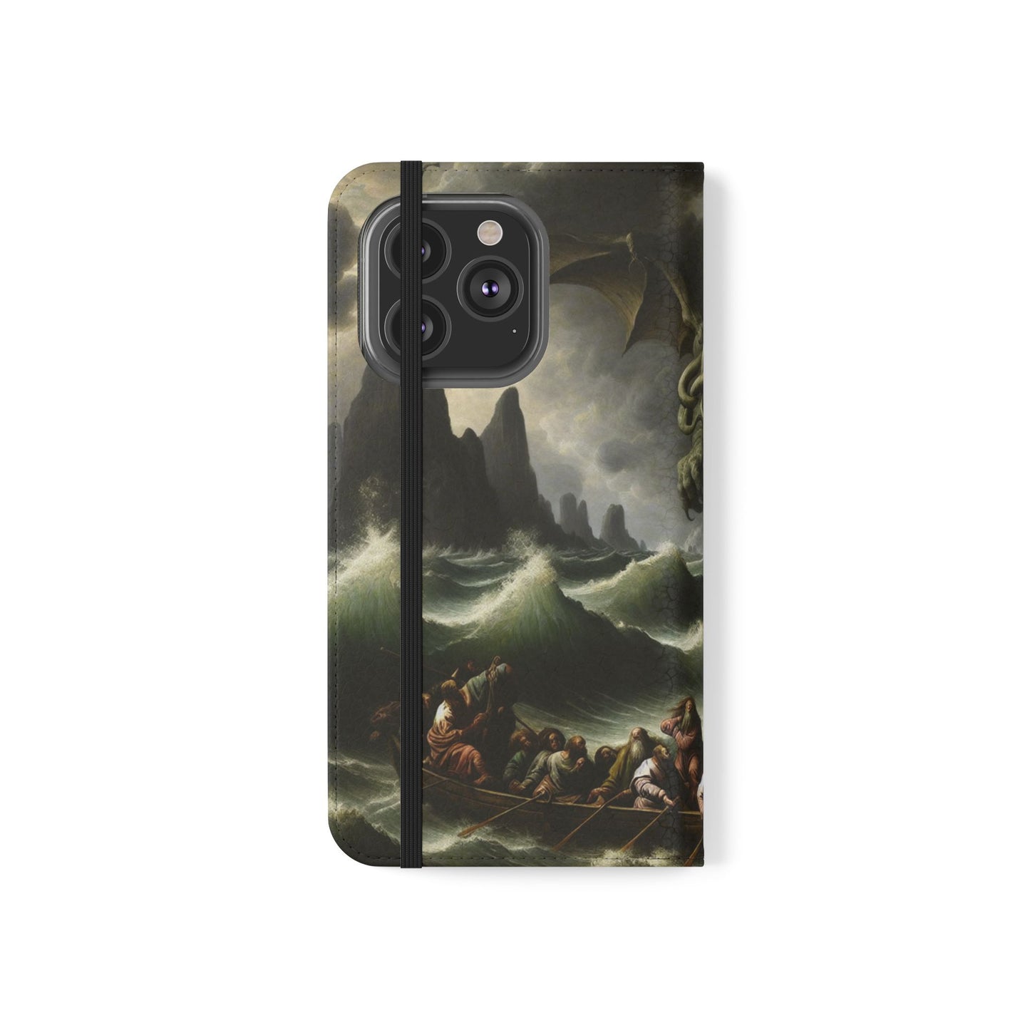 Cthulhu in the Storm Flip Cases for iPhones
