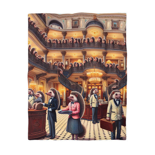 Hedgehog Hotel Microfiber Duvet Cover