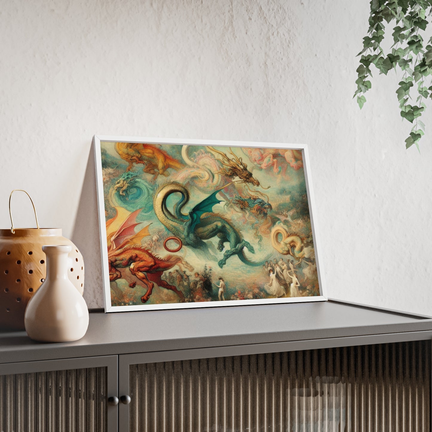 Framed Degas Dreams of Dragons Poster