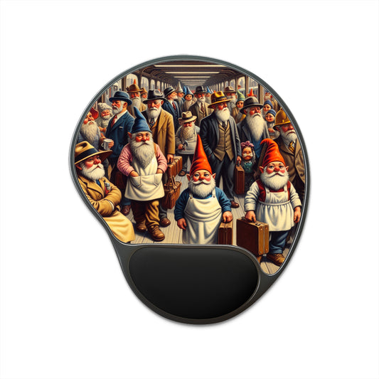The Gnome-mute Home Mouse Pad with Wrist Rest