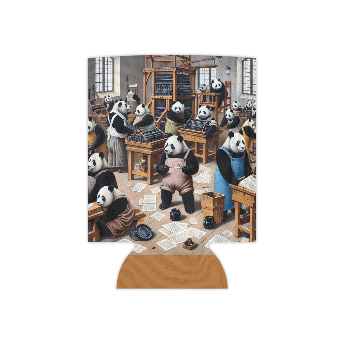 Printing Pandamonium Can Cooler