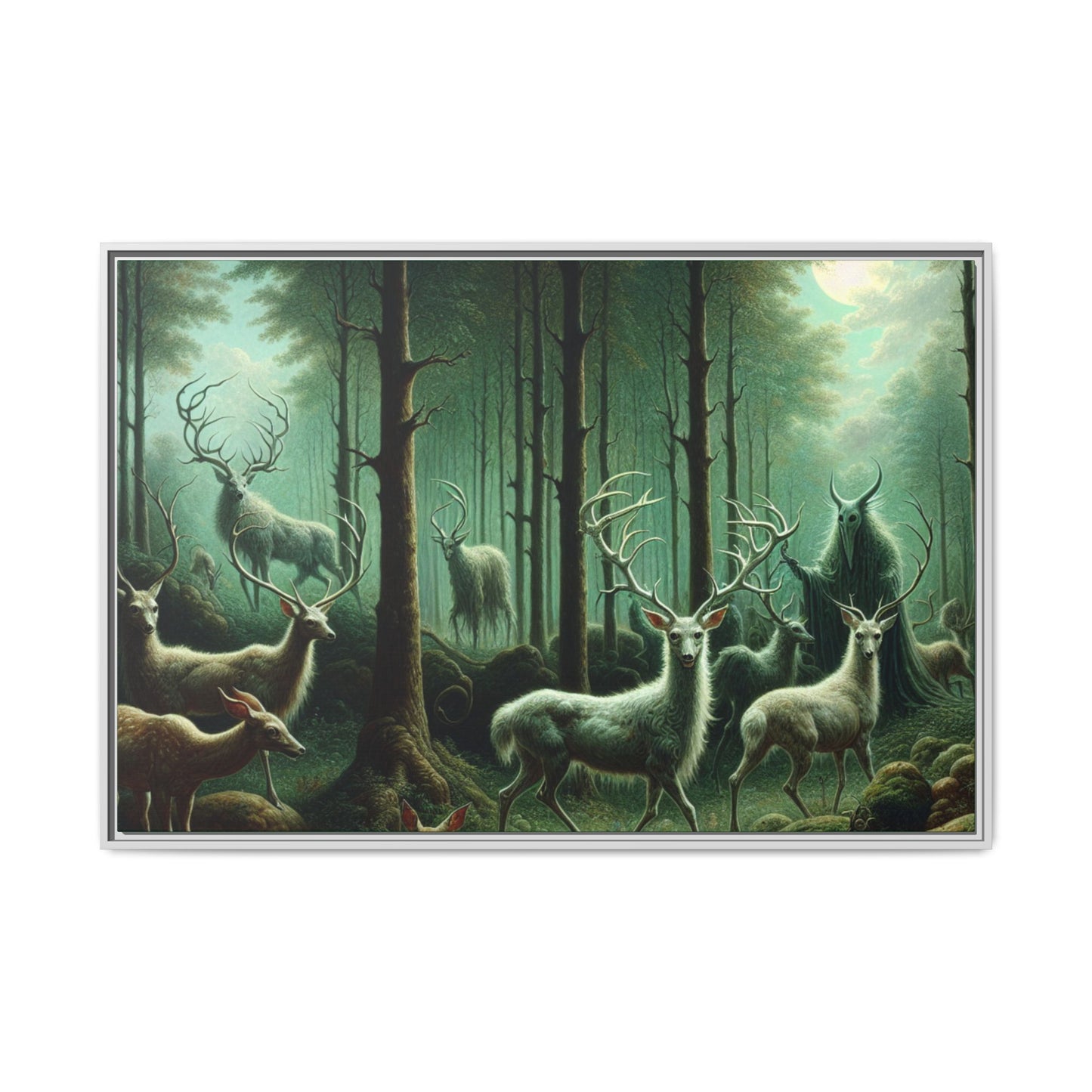 Wendigo Shepherd Canvas, Framed (Multi-color)