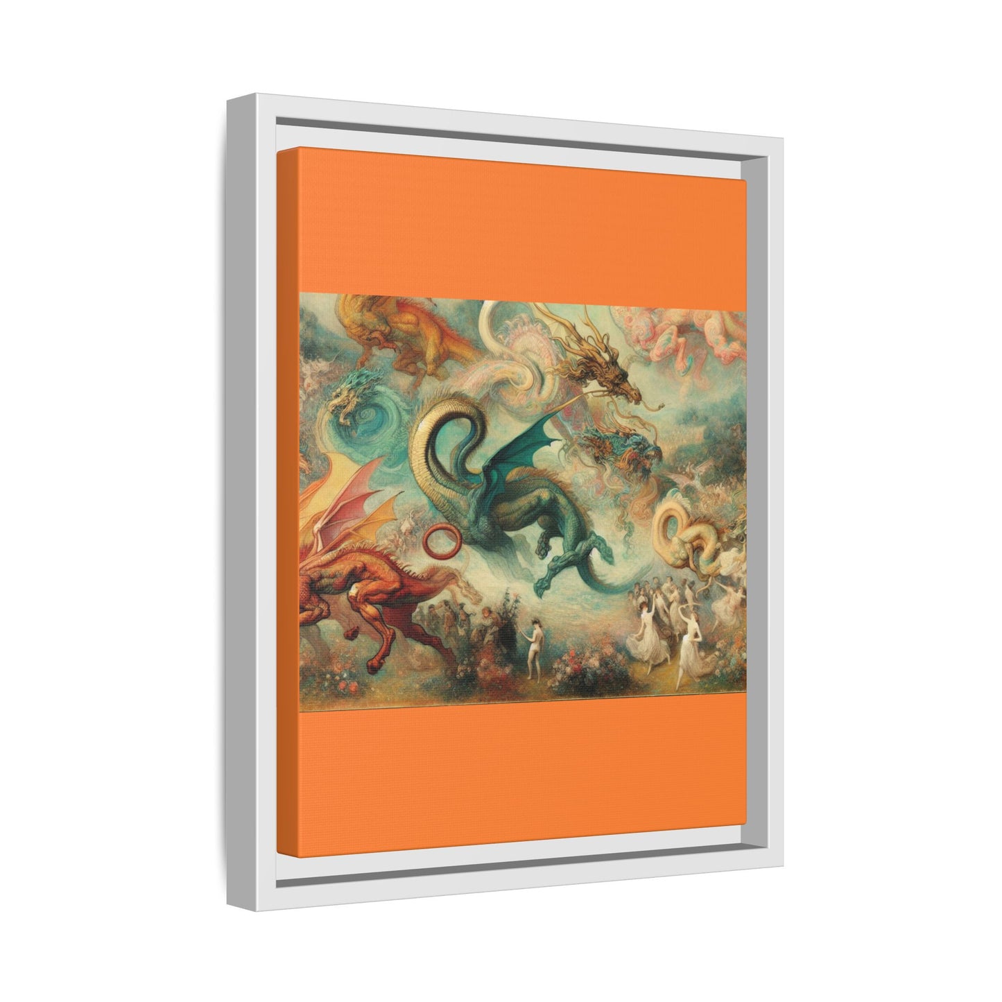 Degas Dreams of Dragons Canvas, Framed (Multi-color)