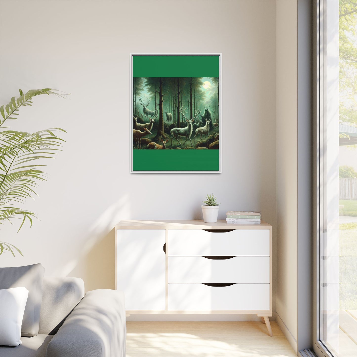 Wendigo Shepherd Canvas, Framed (Multi-color)