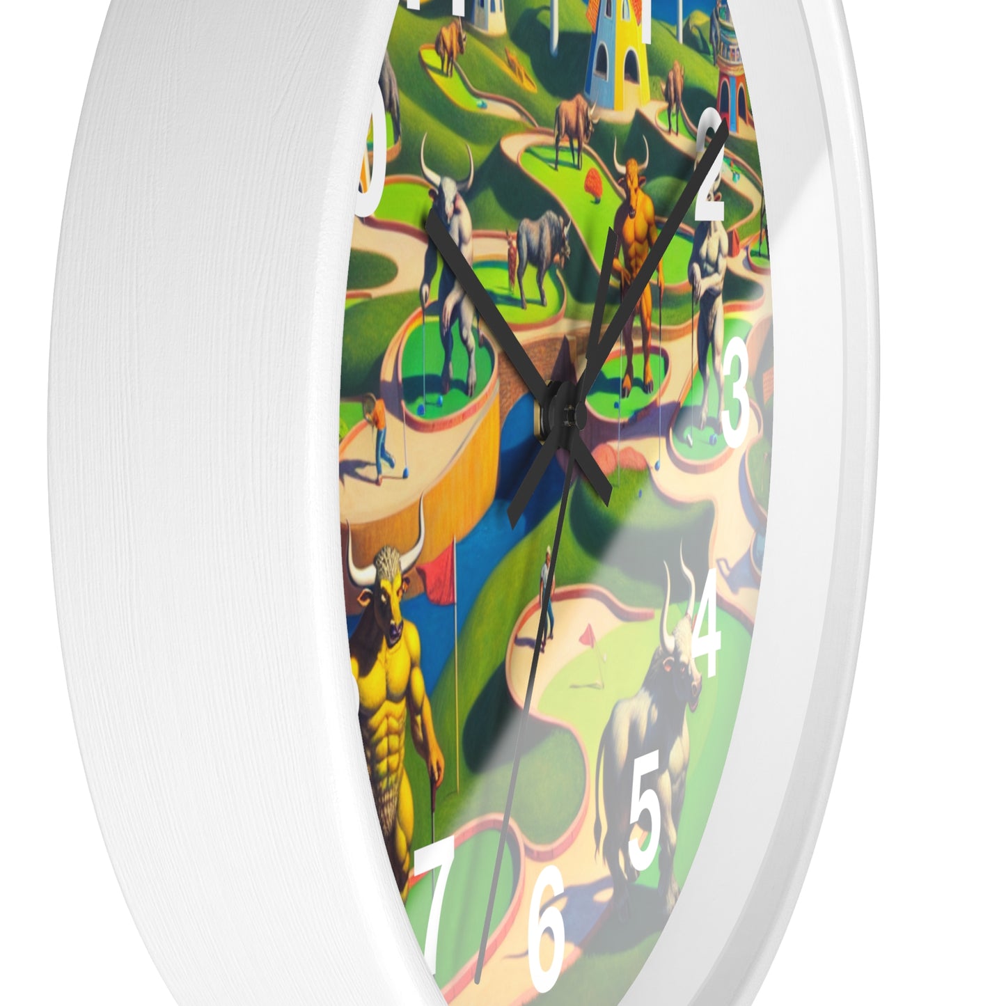 Mini-taur Golf Wall Clock