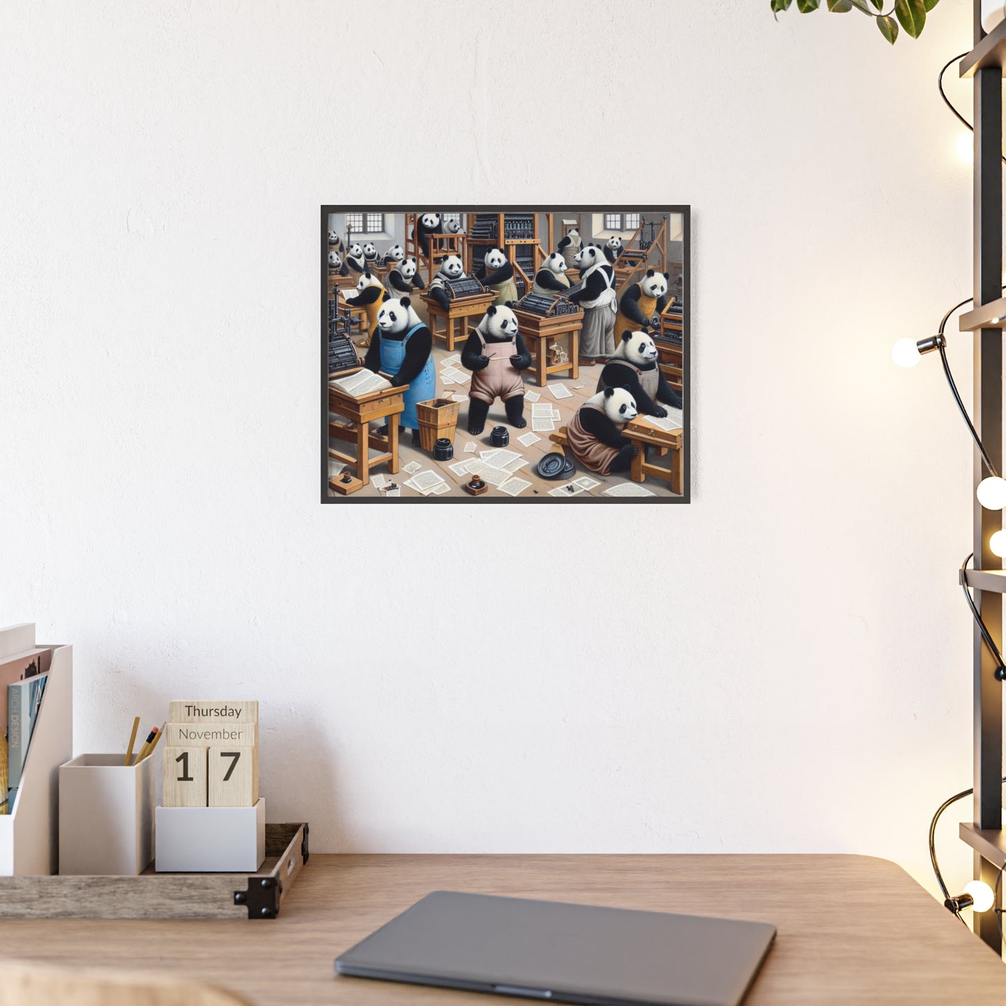 Framed Printing Pandamonium Poster