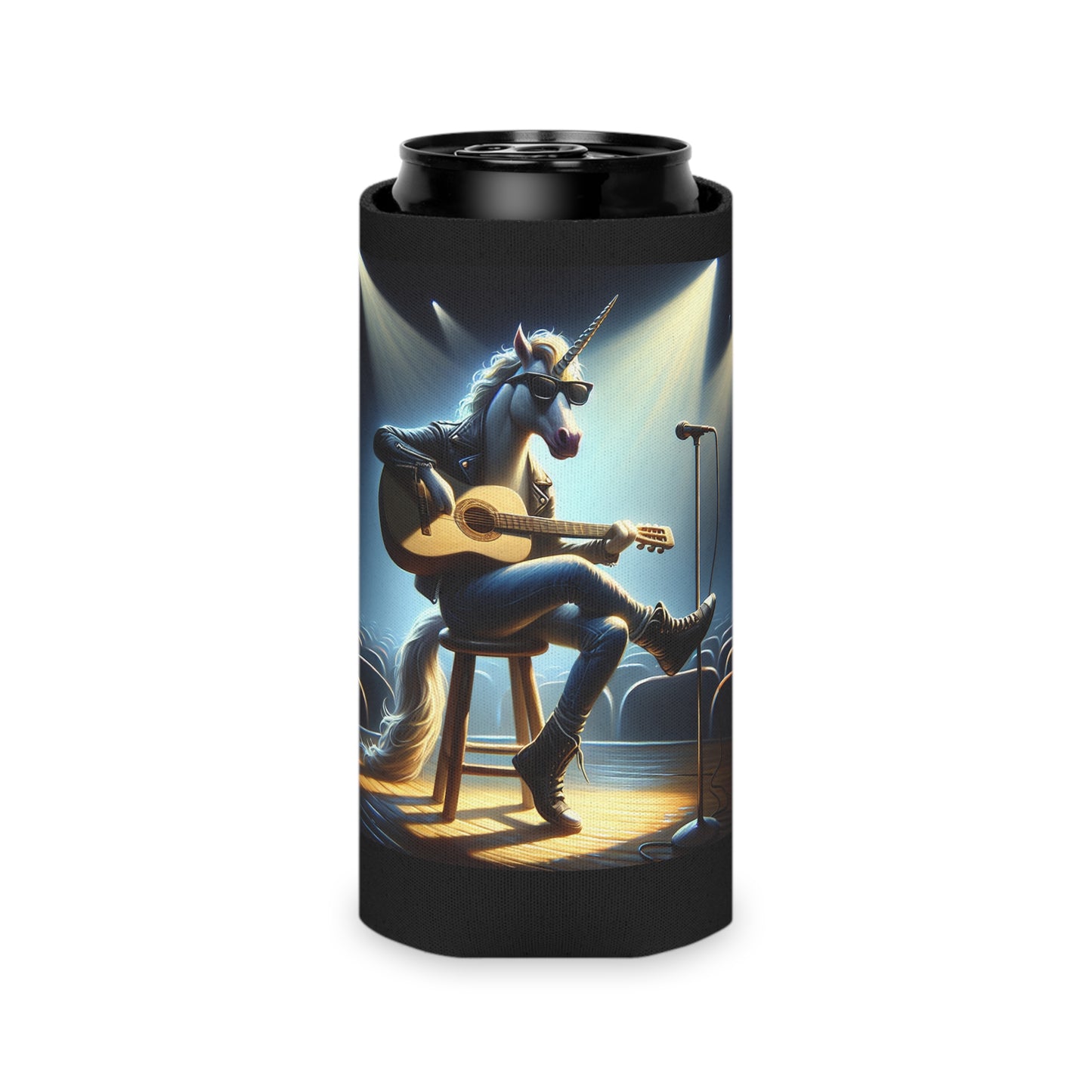 Unicorn Unplugged Can Cooler