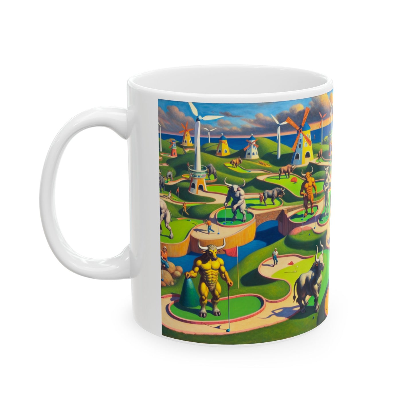 Mini-taur Golf Ceramic Mug