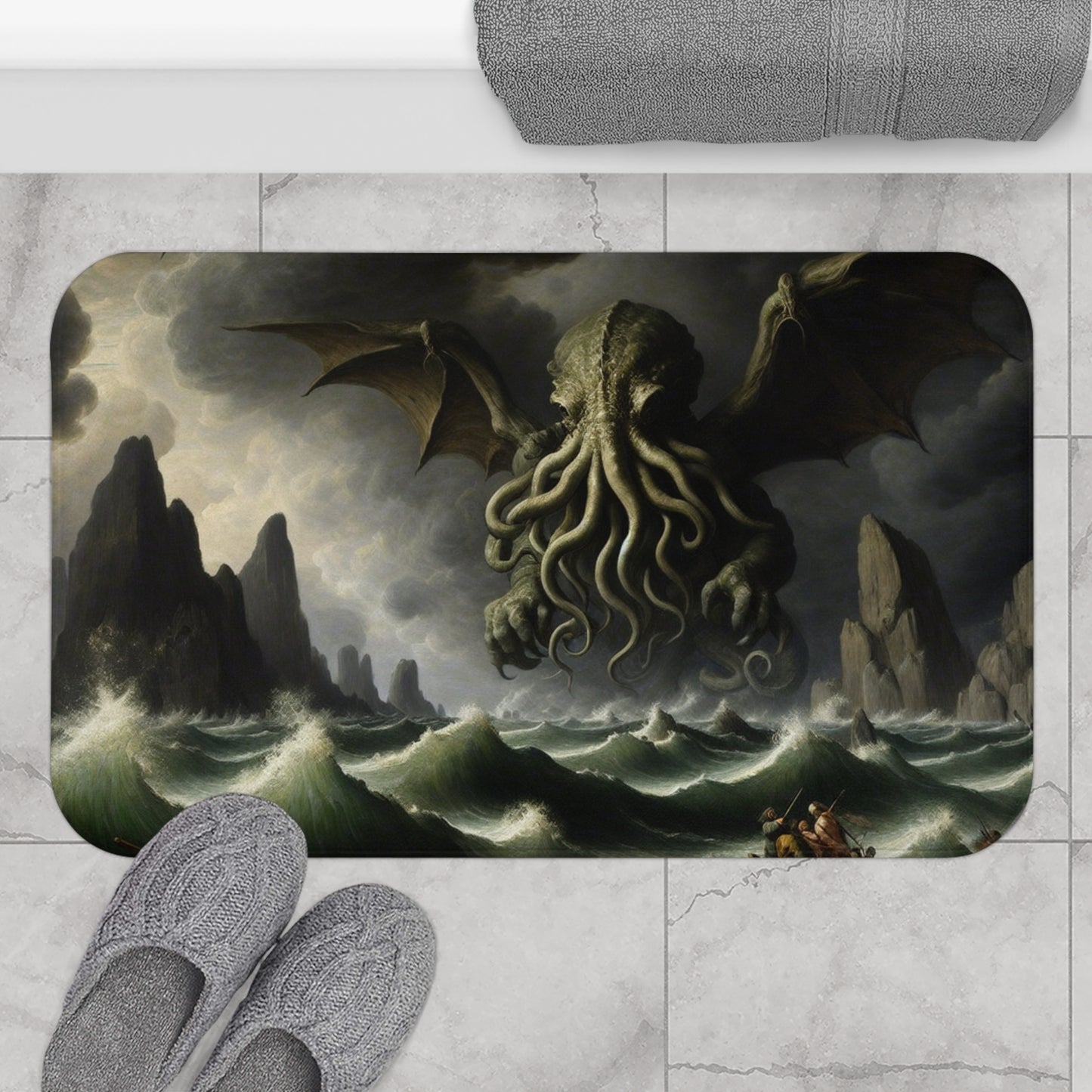 Cthulhu in the Storm Bath Mat